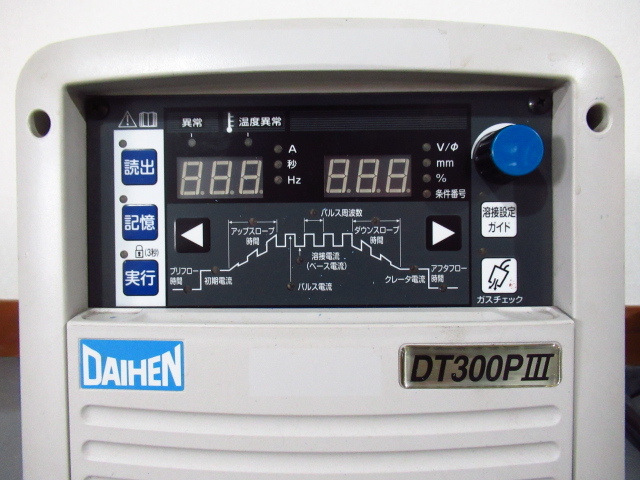 2019年製 DAIHEN ダイヘン DT300P3 TIG溶接用直流電源 DT-303P 2019年製 DAIHEN ダイヘン DT300P3 TIG溶接用直流電源 DT-303P