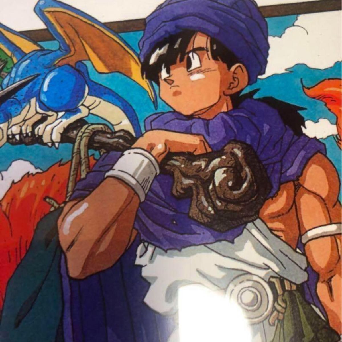 ドラゴンクエスト Ⅴ 天空の花嫁 パッケージ イラスト 1992年 A4 ドラゴンクエスト Ⅴ 天空の花嫁 パッケージ イラスト 1992年 A4