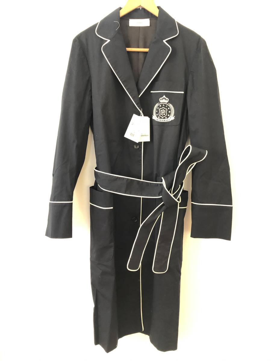 本物の タグ付き未使用 ネイビー Size38 日本製 コート Lachement Navy