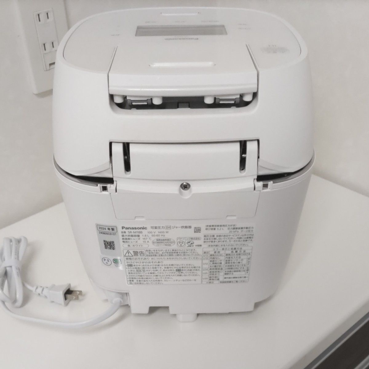 パナソニック 炊飯器 2024年製 SR-M18B-W 可変圧力IHジャー炊飯 パナソニック 炊飯器 2024年製 SR-M18B-W 可変圧力IHジャー炊飯