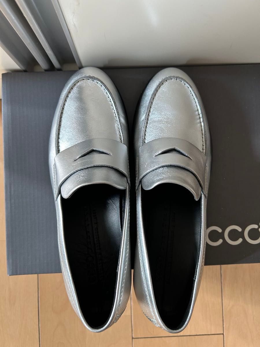 ECCO ウィメンズ 本革 ローファー モッドトレイ (PURE SILVER ECCO ウィメンズ 本革 ローファー モッドトレイ (PURE SILVER