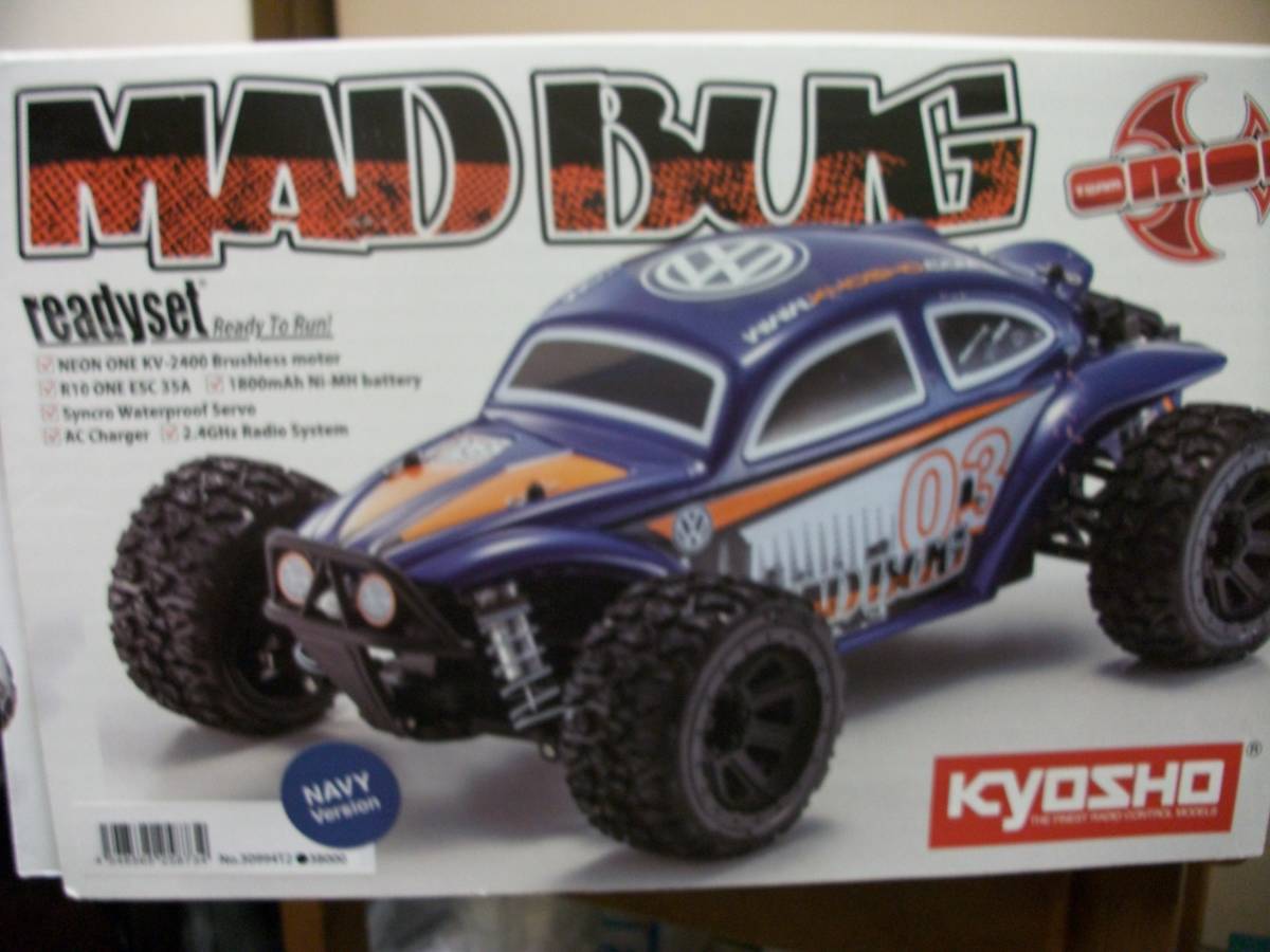 [ super-discount super Medama commodity ] Kyosho rare mud bagMADBUG navy VERSION 4WD brushless new goods arrival lady set cheap exhibition!