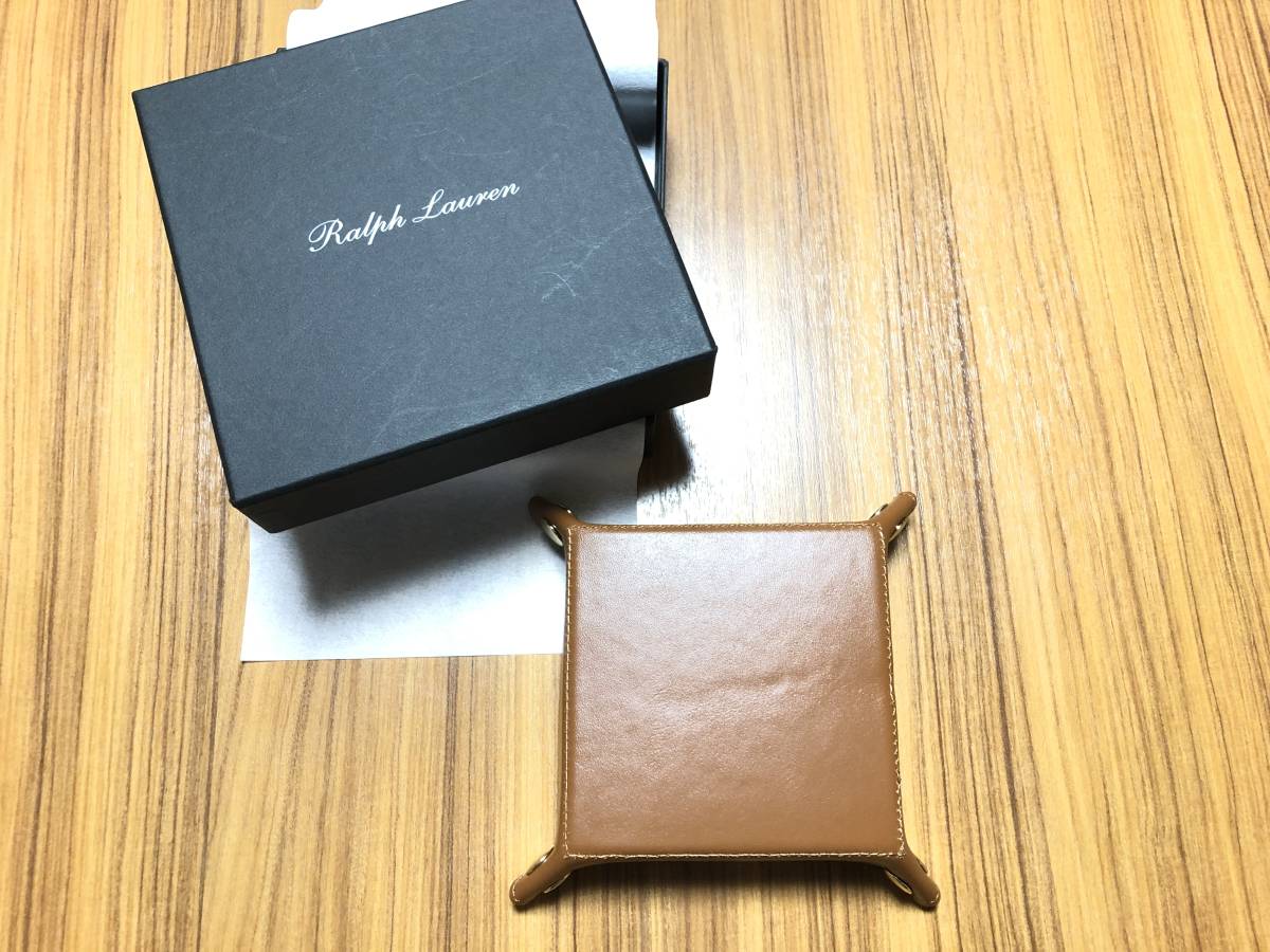 [ records out of production / hard-to-find ] sense eminent *RALPH LAUREN highest rank PURPLE LABEL rare * limited goods car f leather original BOX entering top class leather tray *RRL