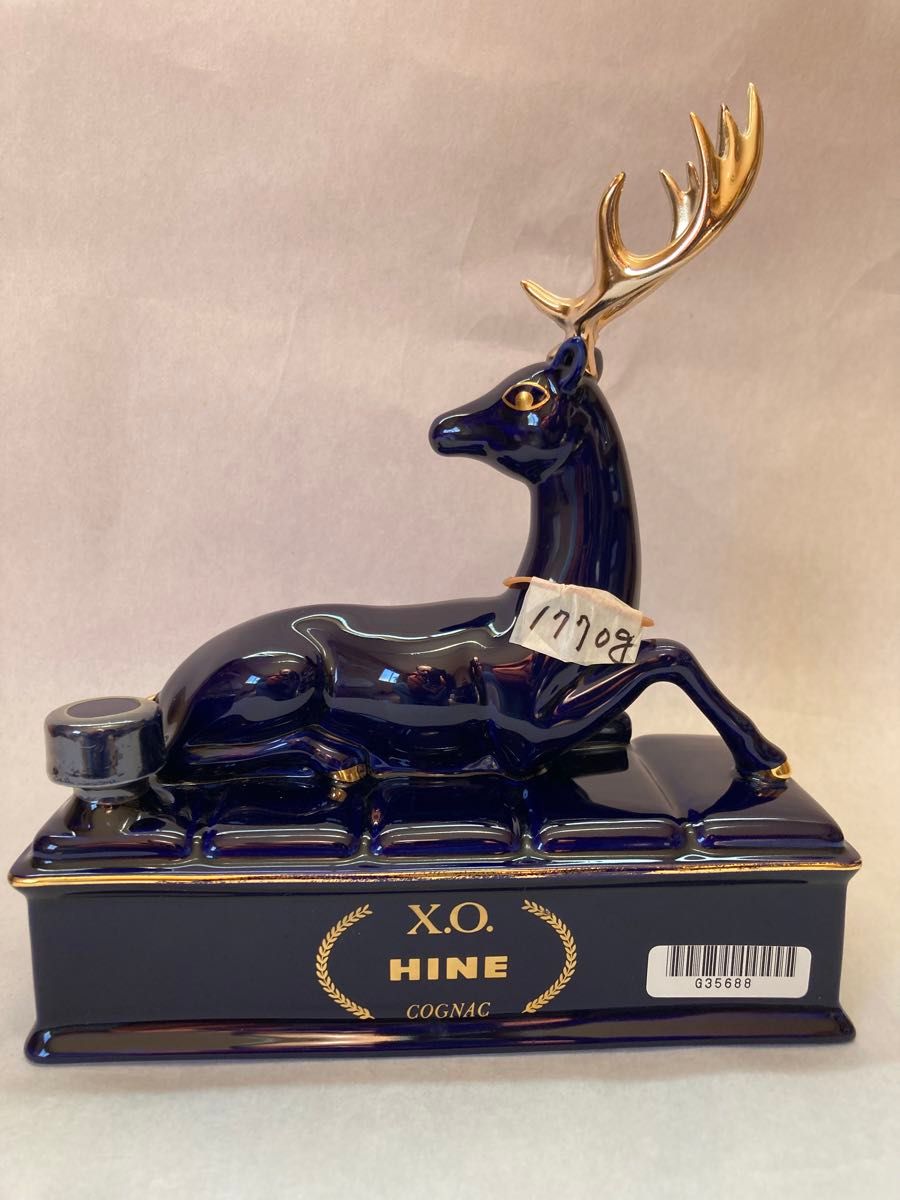 HINE XO COGNAC 鹿ボトル古酒 陶器 ブランデー コニャック HINE XO COGNAC 鹿ボトル古酒 陶器 ブランデー コニャック