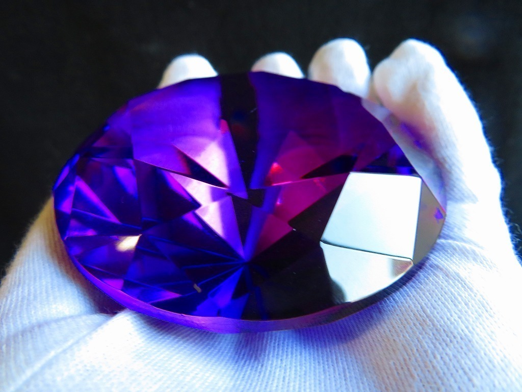 ★超綺麗紫Ｋ9ダイヤモンド水晶★260ｇ_画像3