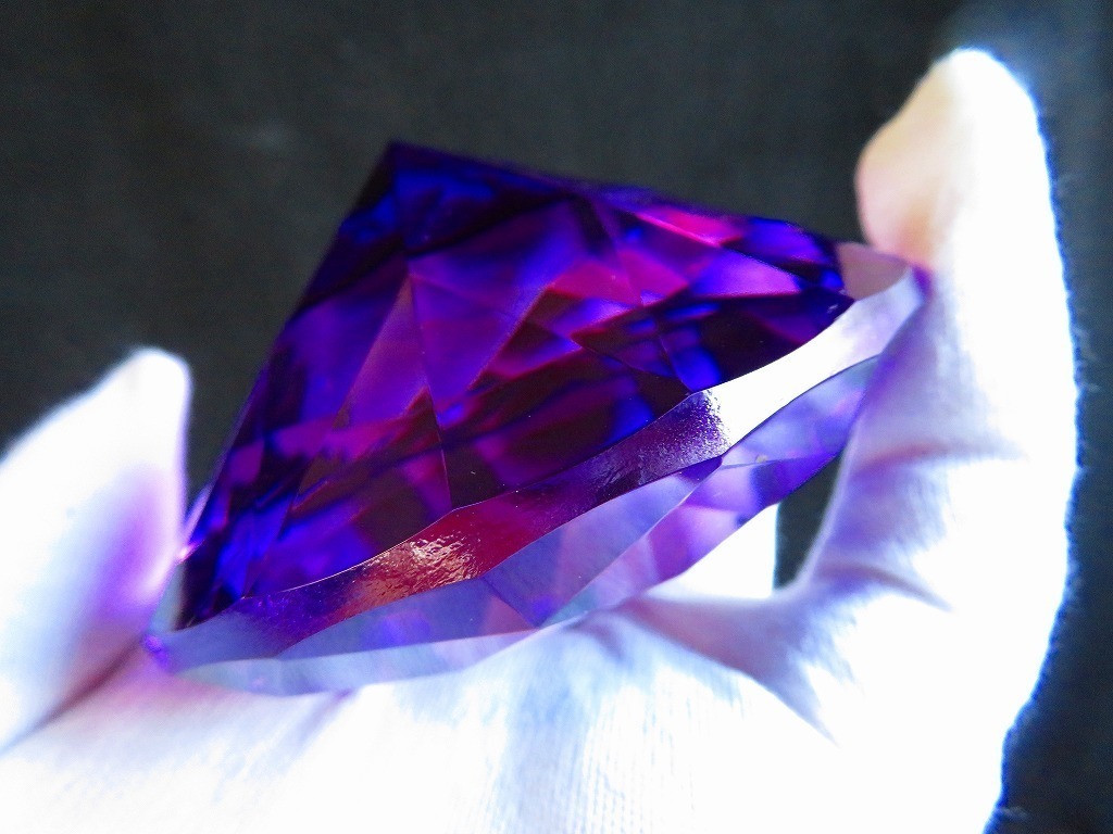 ★超綺麗紫Ｋ9ダイヤモンド水晶★260ｇ_画像1