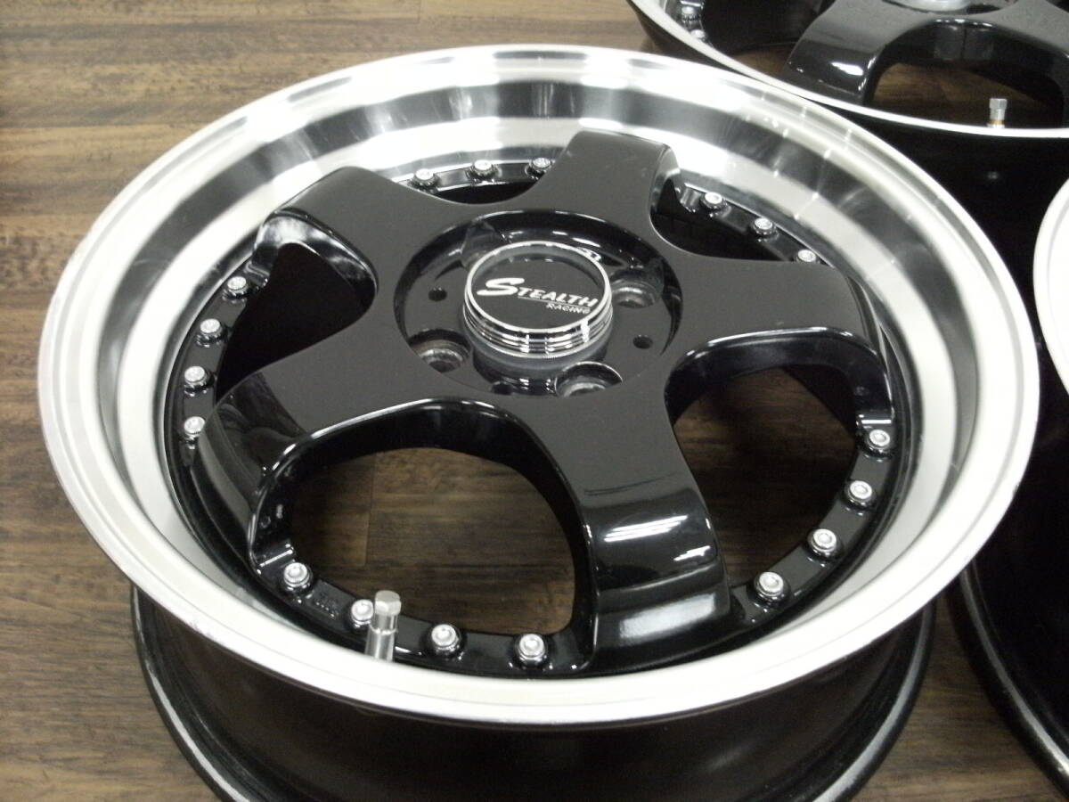 ステルスレーシングK35 16インチ 6J+45 PCD100 4穴 4本セット ステルスレーシングK35 16インチ 6J+45 PCD100 4穴 4本セット