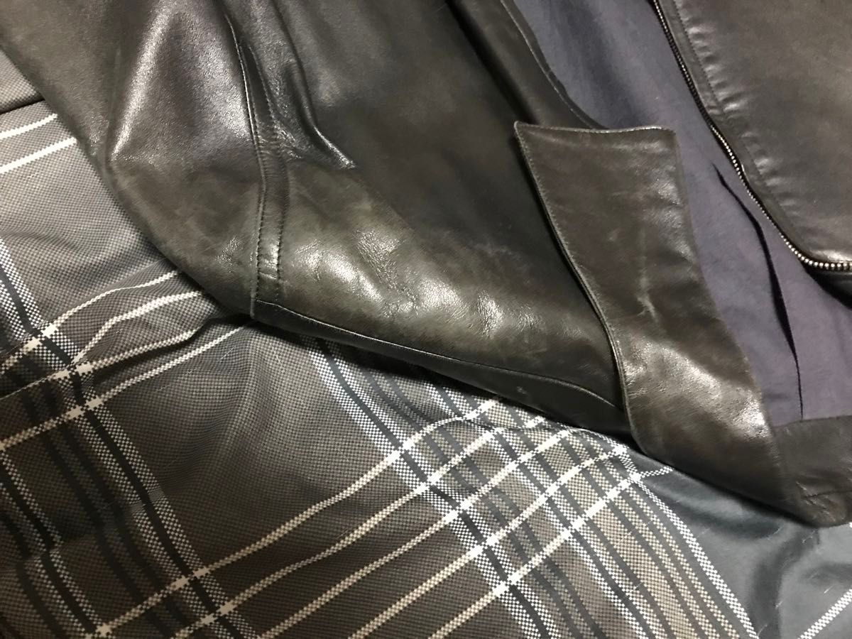 agnes b homme アニエスベー オム 羊革 レザージャケット agnes b homme アニエスベー オム 羊革 レザージャケット