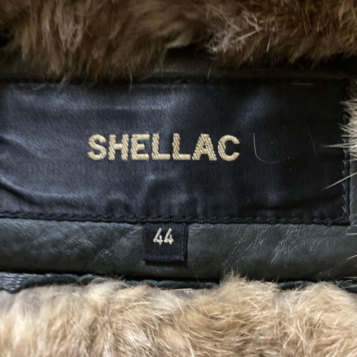 希少 SHELLAC シェラック 総裏ラビットファー ライダース B3 希少 SHELLAC シェラック 総裏ラビットファー ライダース B3