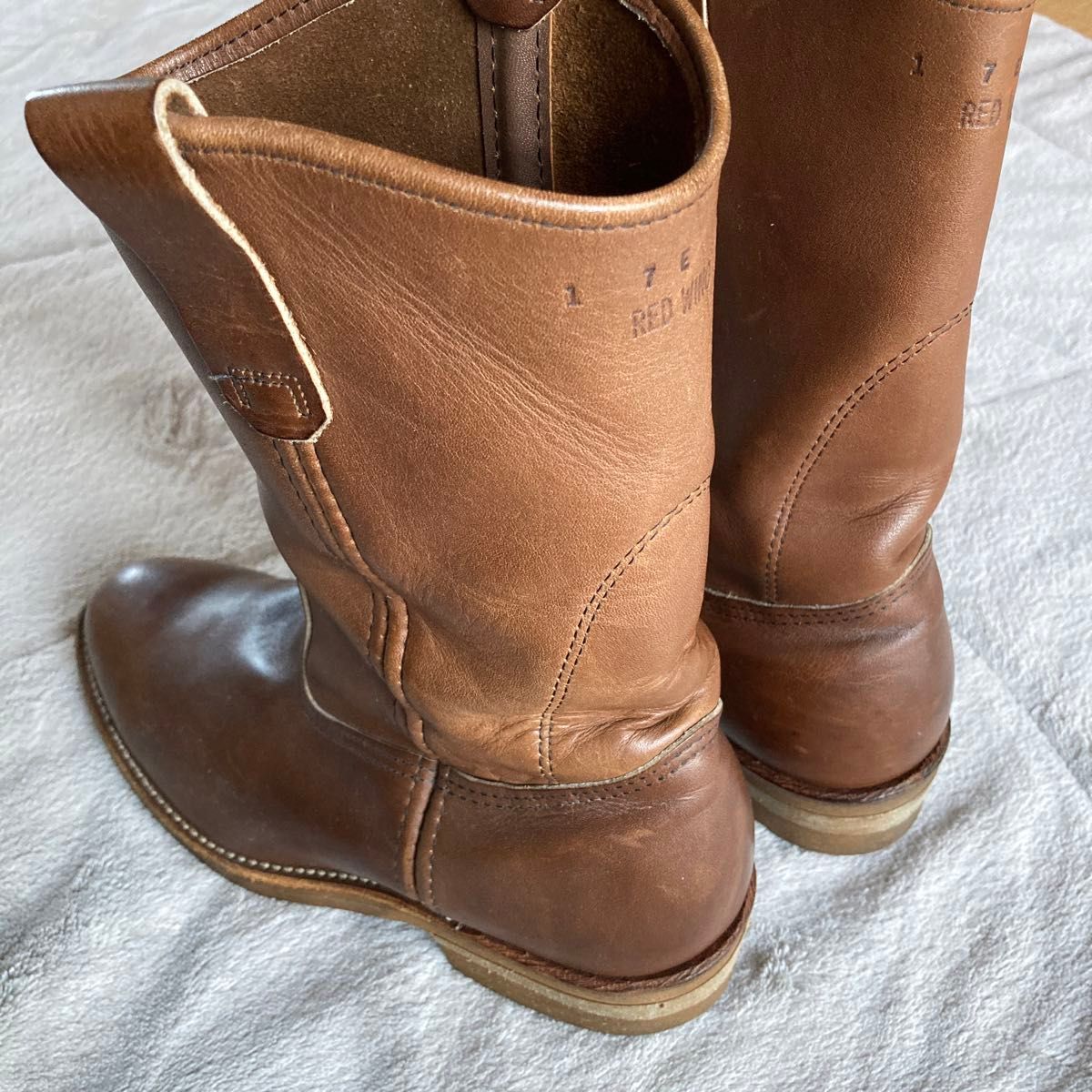 RED WING レッドウィング ペコスブーツ 刺繍羽根タグ ダーク RED WING レッドウィング ペコスブーツ 刺繍羽根タグ ダーク