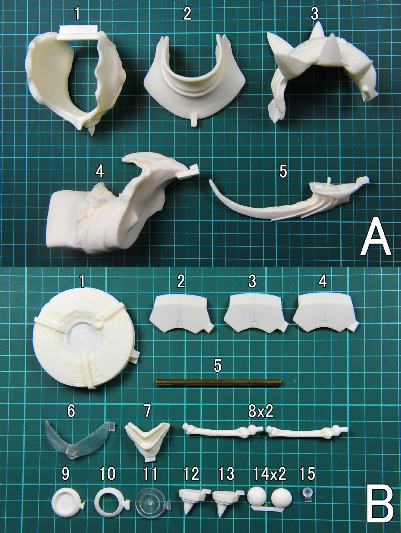 2024セール W_1517)1/4 強殖装甲ガイバー ガレージキット 未組立 ヘット Ⅲ 機動戦士ガンダム
