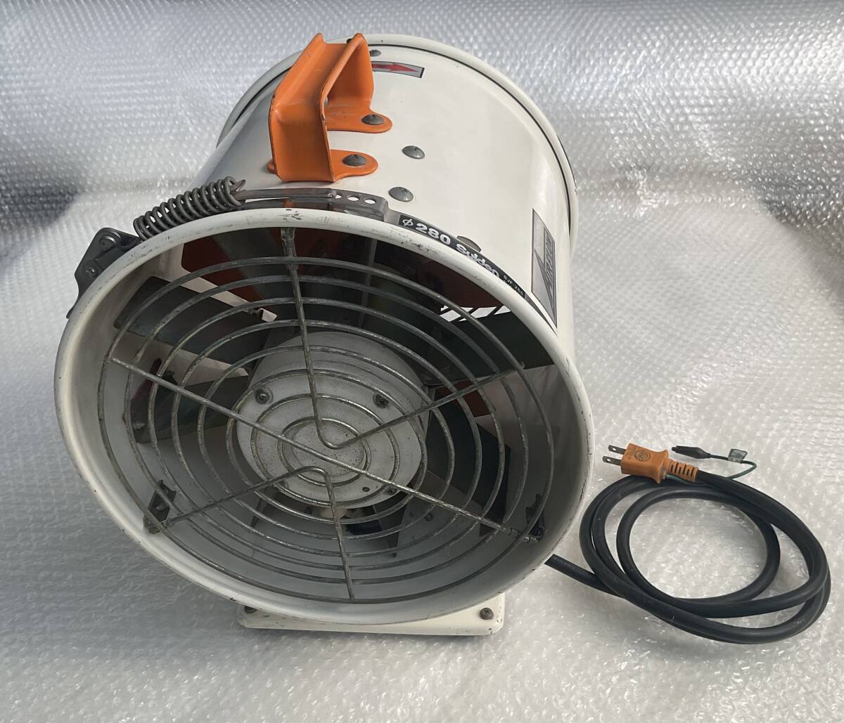 スイデン SJF-255 ポータブルジェットファン 風量31/36/min, 電源100V ダクトバンド組品　Φ２８０☆