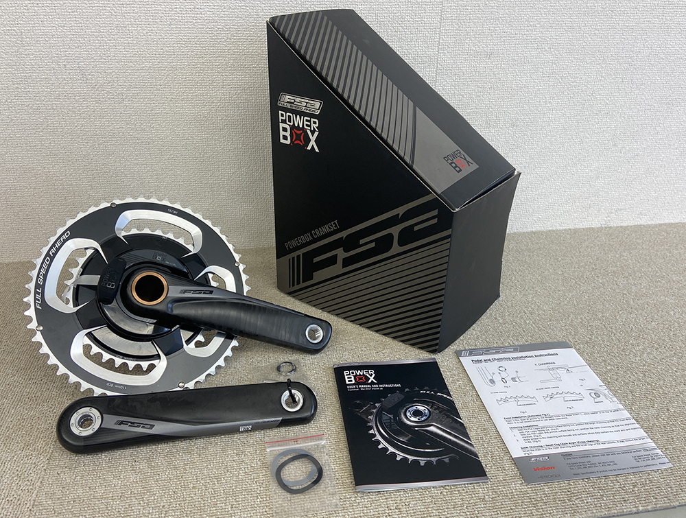 新品!!パワーメータークランク!! FSA カーボン 2x11速 170/52-36 BB386