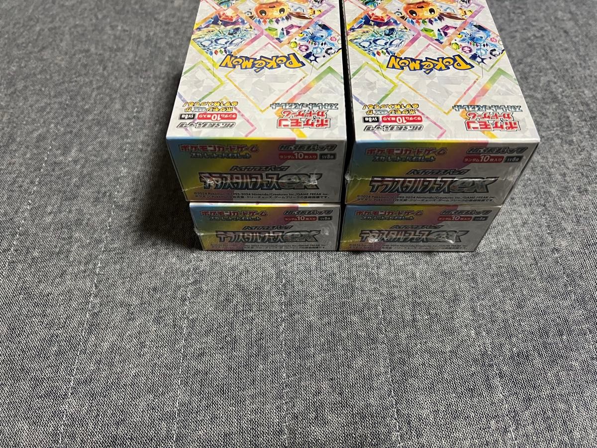 ポケモンカードゲーム テラスタルフェスex シュリンク付 4BOX ポケモンカードゲーム テラスタルフェスex シュリンク付 4BOX