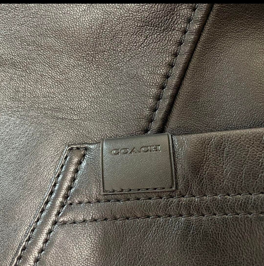 コーチ COACH 本革 レザーパーカー ラムレザー 裏地シグネチャー コーチ COACH 本革 レザーパーカー ラムレザー 裏地シグネチャー