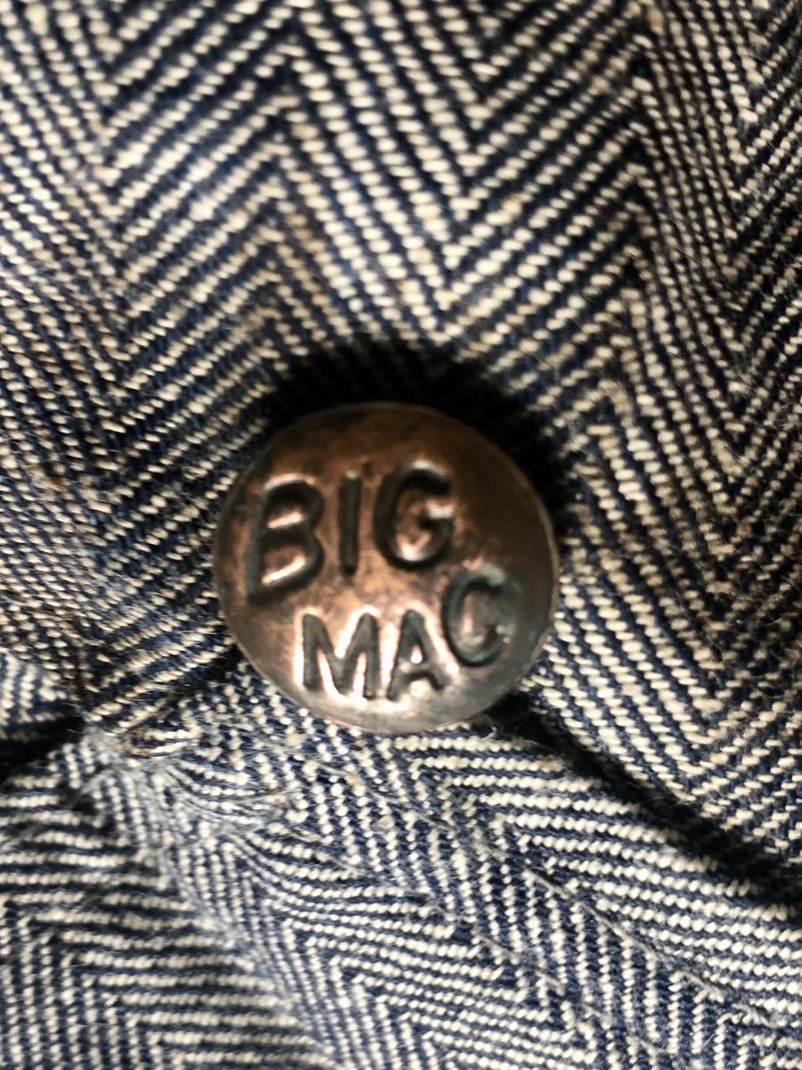 独特な Made ツナギ ヘリンボーン MAC BIG 1970s in 42 Size USA