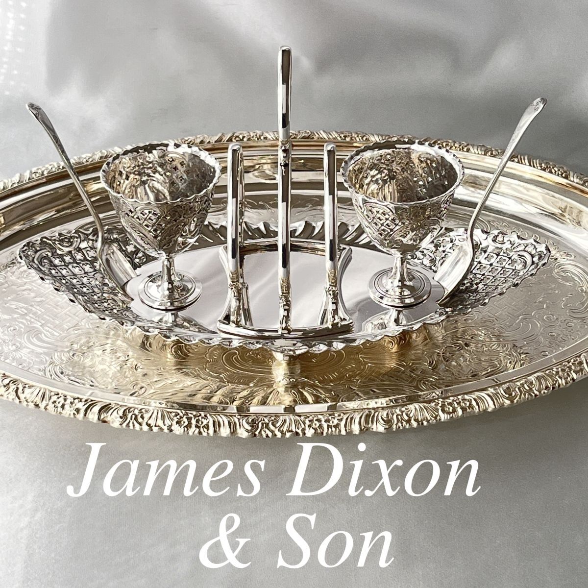 超大特価 James 【シルバー トーストラック / エッグセット Son】 & Dixon カトラリー
