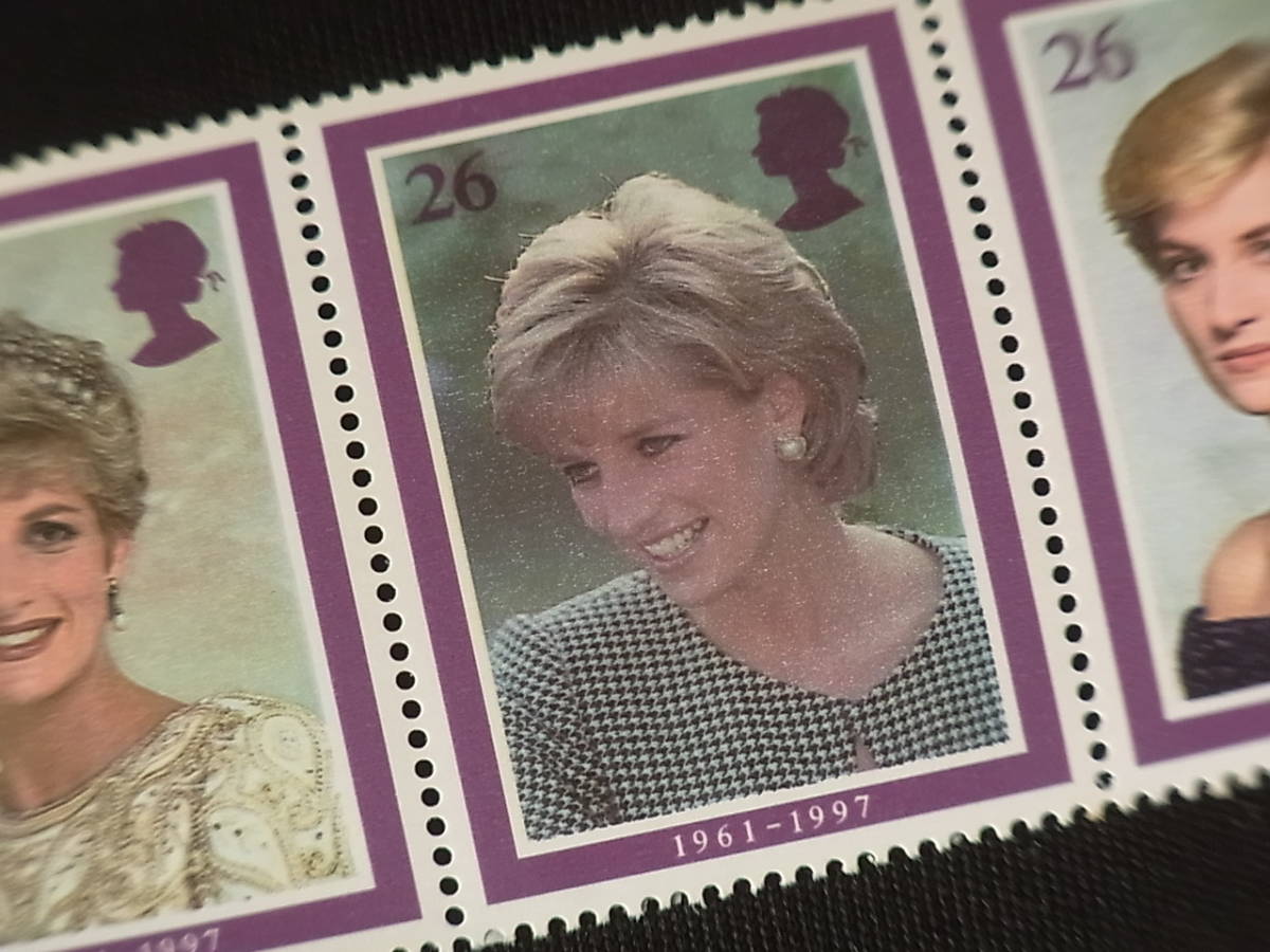DIANA, PRINCESS of WALES　ダイアナ妃（１９６１～１９９７）　未使用切手　５枚_画像5