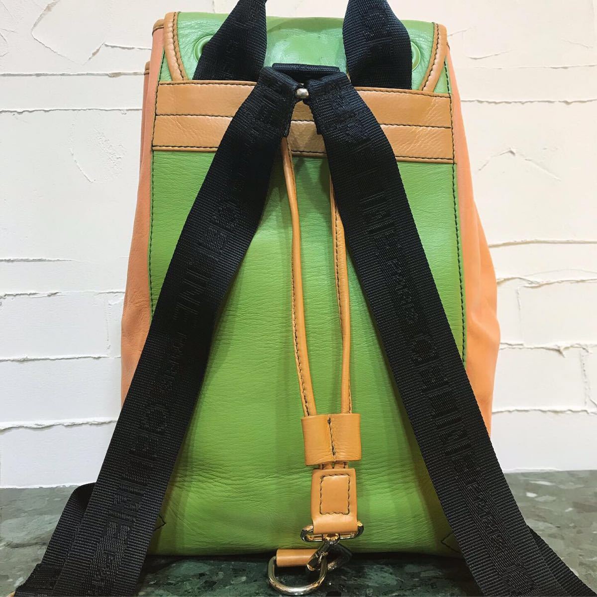 激レア VINTAGE OLD CELINE クレイジーパターン リュックサック バックパック オールドセリーヌ ブラゾン金具 希少