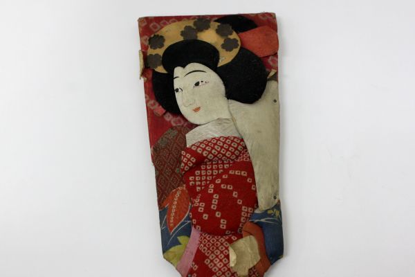 ●時代物 押絵 羽子板 正月飾り 伝統工芸 日本人形 飾り物 オブジェ アンティーク ヴィンテージ ビンテージ レトロ レア Z2469_画像2