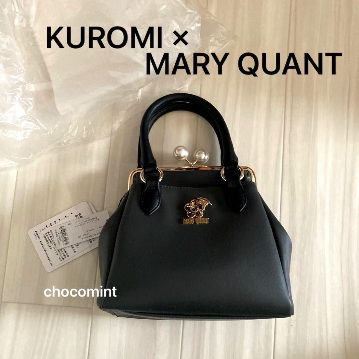 新品未使用 《KUROMI×MARY QUANT 》パールガマ口 2WAYミニトート 新品未使用 《KUROMI×MARY QUANT 》パールガマ口 2WAYミニトート