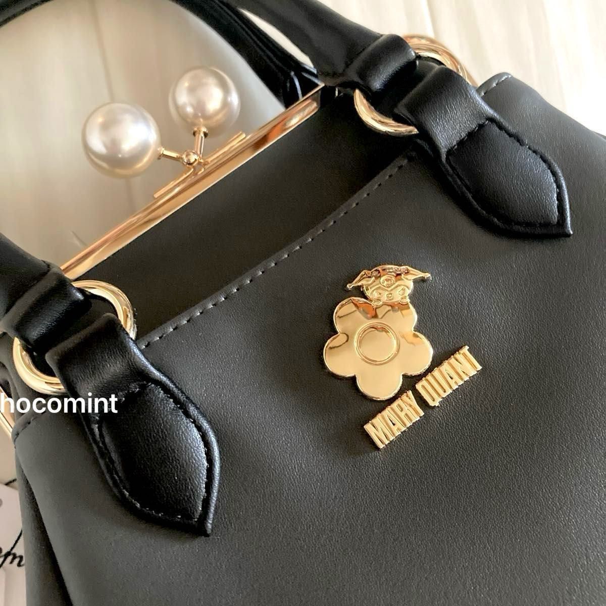 新品未使用 《KUROMI×MARY QUANT 》パールガマ口 2WAYミニトート 新品未使用 《KUROMI×MARY QUANT 》パールガマ口 2WAYミニトート