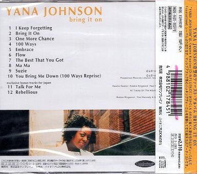 ■ ヤナ・ジョンソン ( Yana Johnson ) [ ブリング・イット・オン ] 新品 未開封 CD 即決 送料サービス ♪_画像2