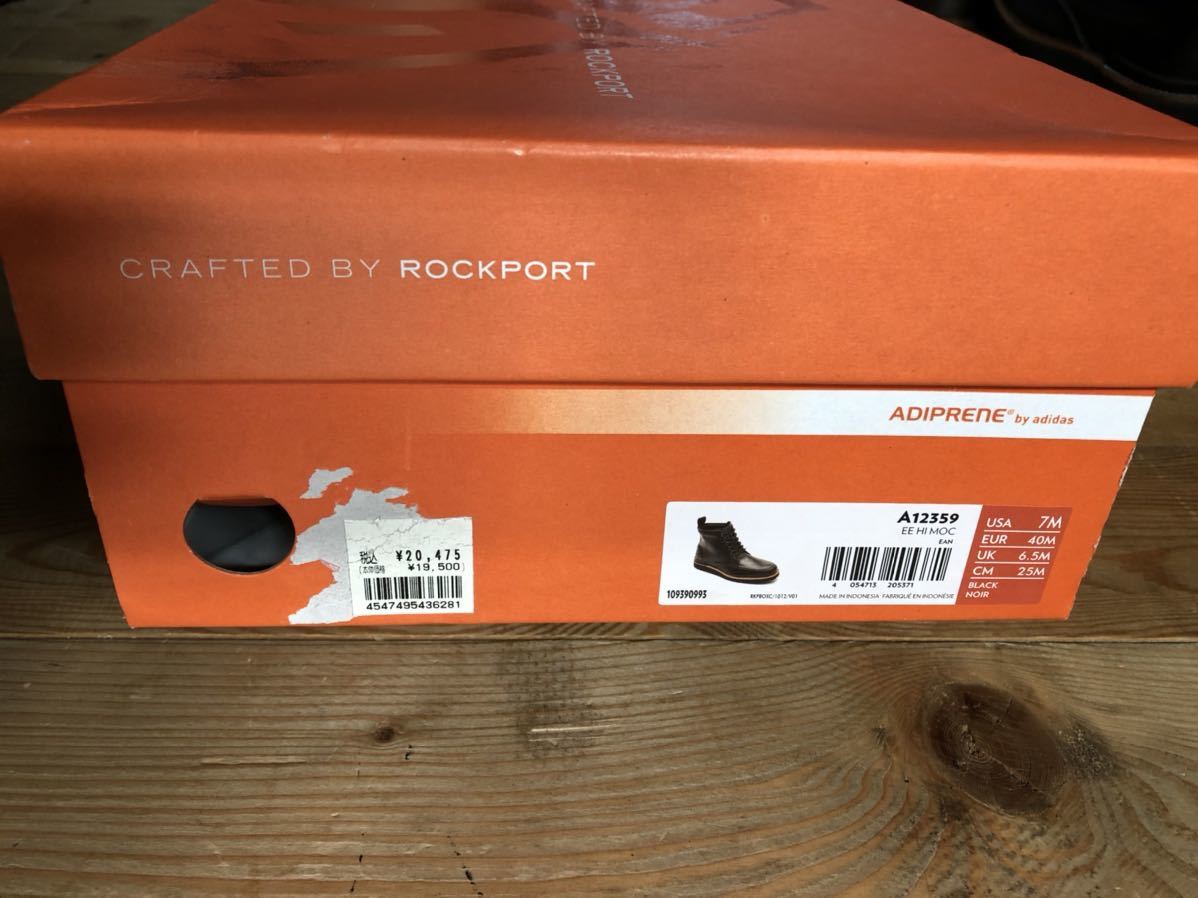 ★定価20475円★お洒落★ロックポート★やわらか 本革★皮革★ROCKPORT★レザー US7★ブラック 黒★クッション 底敷き★オシャレ★こだわり_画像8