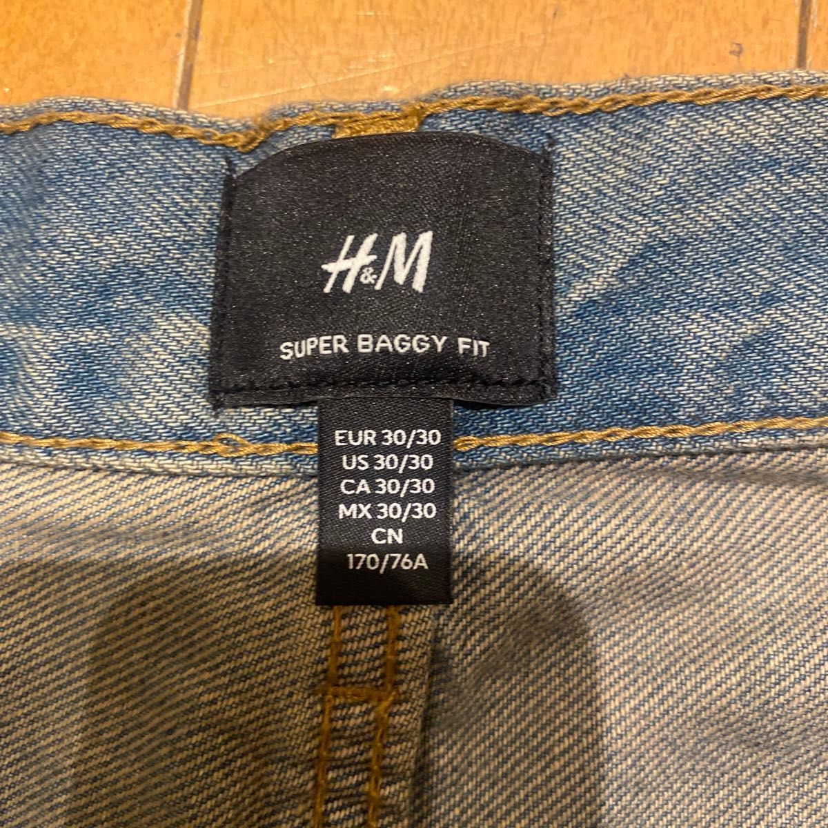 H&M スーパーバギーデニム ブルー 30/30|Yahoo!フリマ(旧 H&M スーパーバギーデニム ブルー 30/30|Yahoo!フリマ(旧
