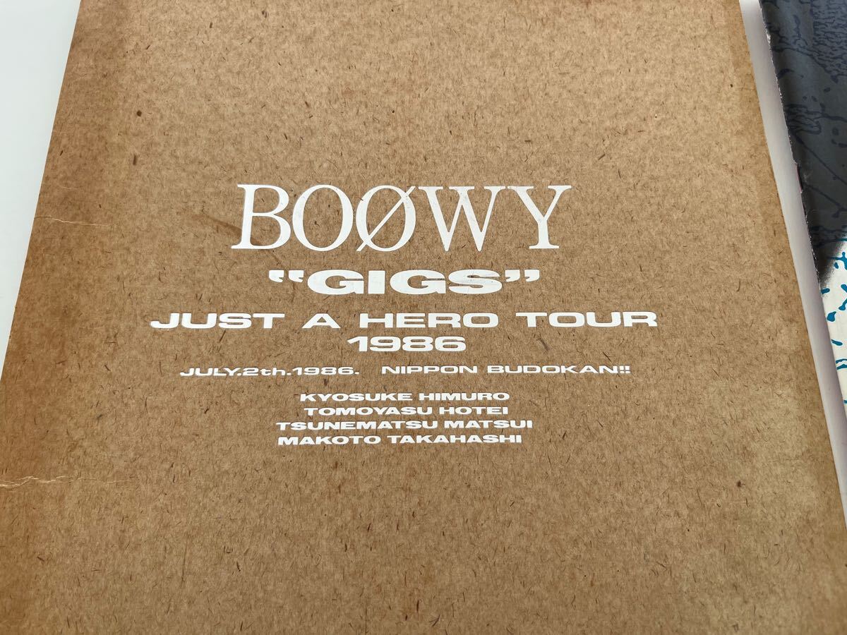送料無料 BOOWY ”GIGS” JUST A HERO TOUR 1986 日本武道館 限定 送料無料 BOOWY ”GIGS” JUST A HERO TOUR 1986 日本武道館 限定