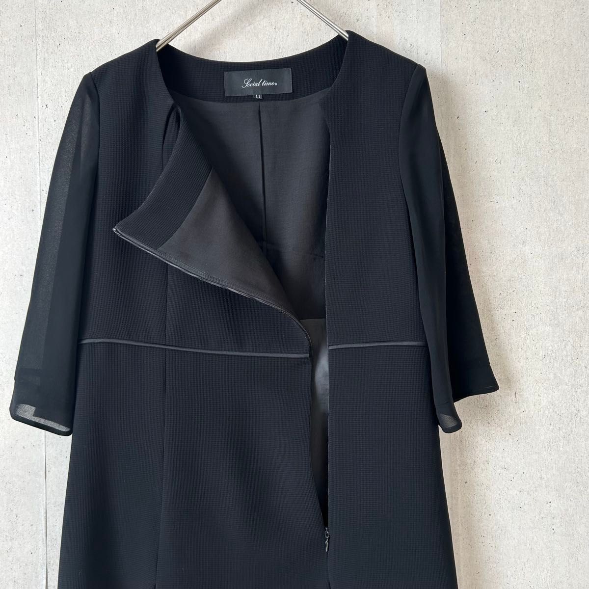 アオキ ブラックフォーマル ワンピースセットアップ 礼服 黒 アオキ ブラックフォーマル ワンピースセットアップ 礼服 黒