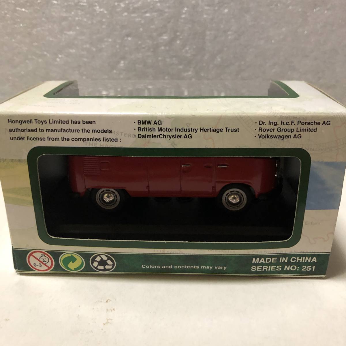  ultra rare out of print rare Vintage goods!HONGWELL| Hongwell!VW Transporter 1962! black | red two-tone! new goods unused goods! wagen bus!