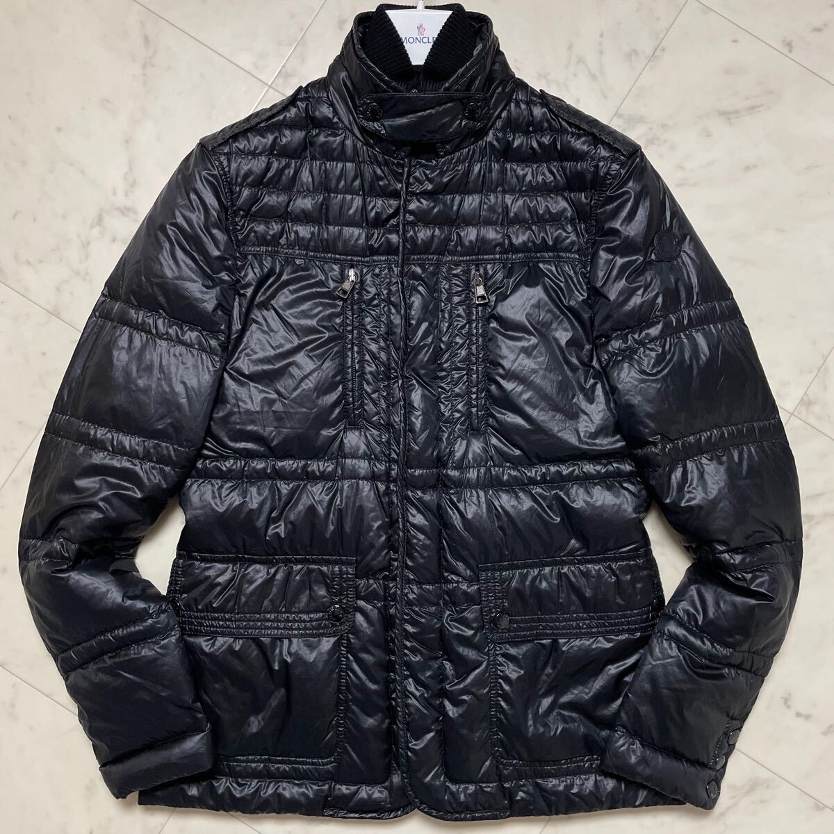 6 MONCLER DUBBO ダウンジャケット XXL 黒 レイヤード風 本物 6 MONCLER DUBBO ダウンジャケット XXL 黒 レイヤード風 本物