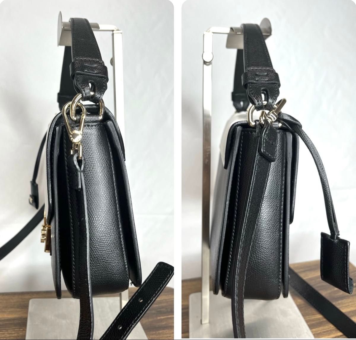 美品 FURLA フルラ ショルダーバッグ メトロポリス 白 黒 2way 美品 FURLA フルラ ショルダーバッグ メトロポリス 白 黒 2way
