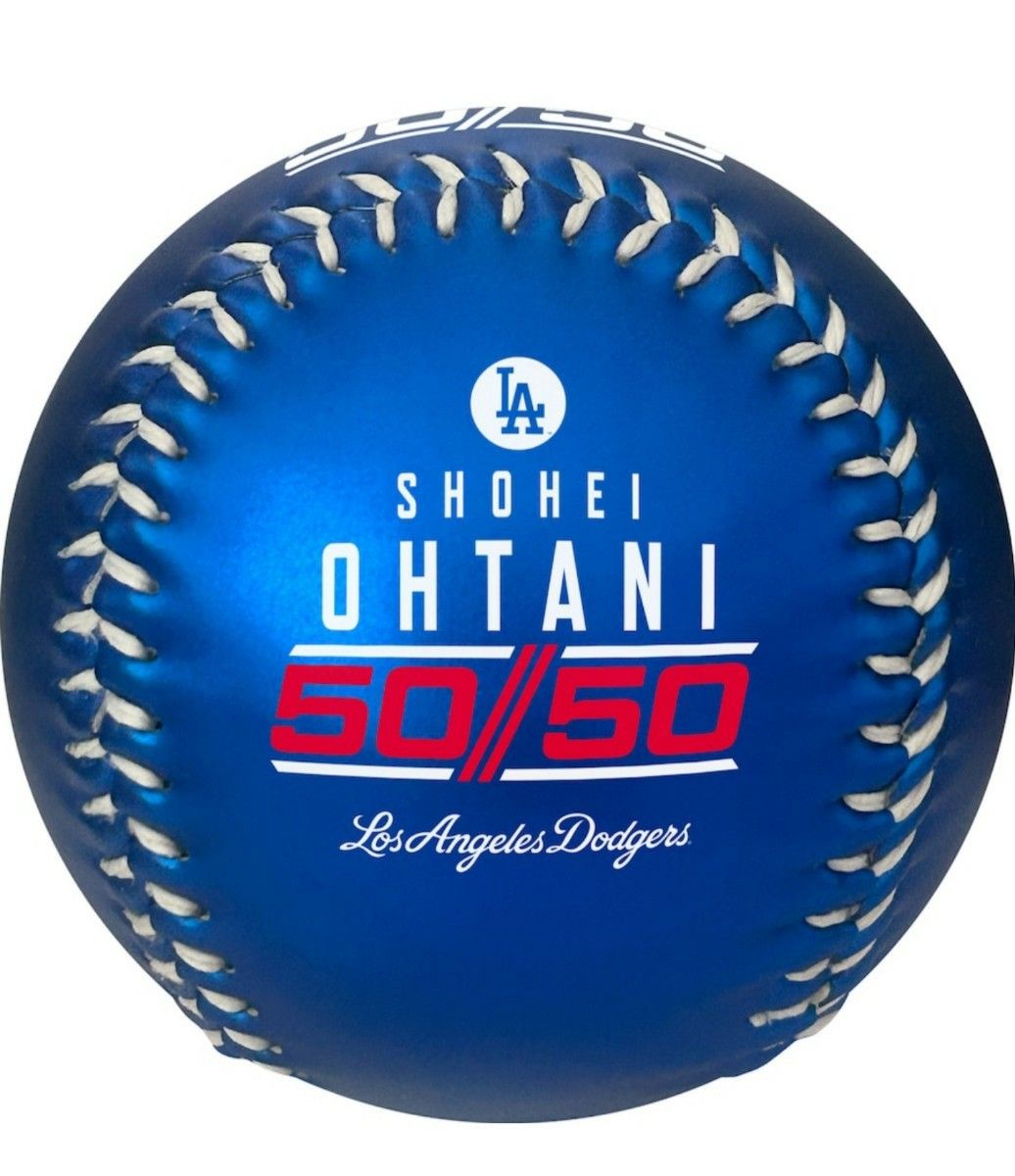 大谷翔平 50/50 達成記念ボール ブルー/青 ドジャース 50-50 大谷翔平 50/50 達成記念ボール ブルー/青 ドジャース 50-50