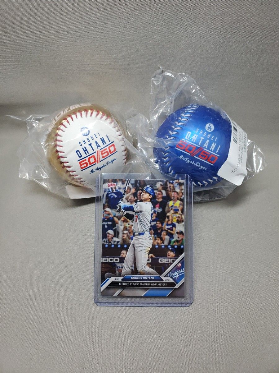 2色セット 】大谷翔平50/50達成記念プリントサインボール 2色セット 】大谷翔平50/50達成記念プリントサインボール