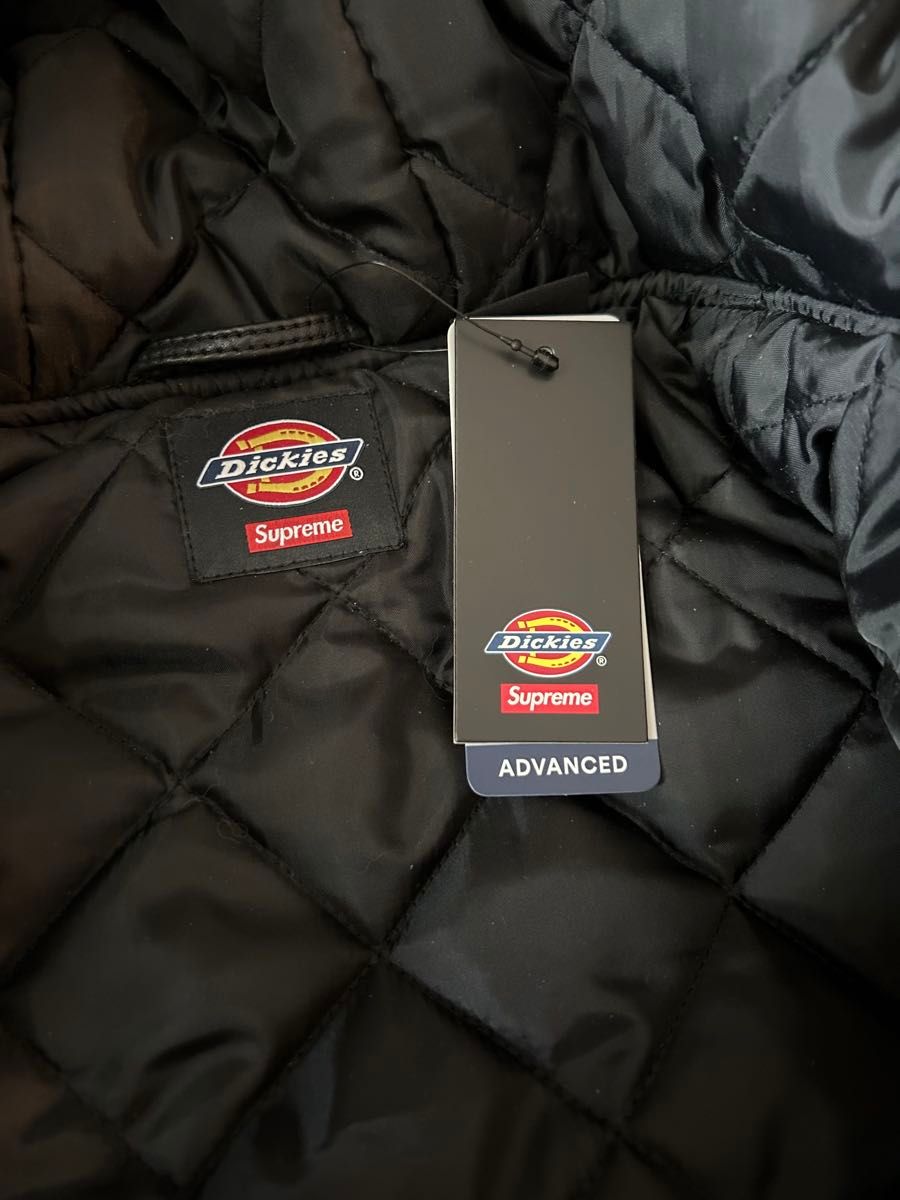 Supreme x Dickies Hooded Leather Work Jacket Supreme x Dickies Hooded Leather Work Jacket