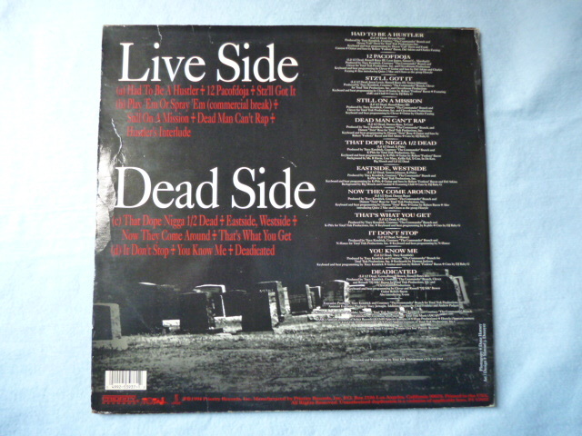 Lil 1/2 Dead - The Dead Has Arisen 試聴可　オリジナル盤 レアUS2LP 激ドープ WESTSIDE GANGSTAサウンド_画像2