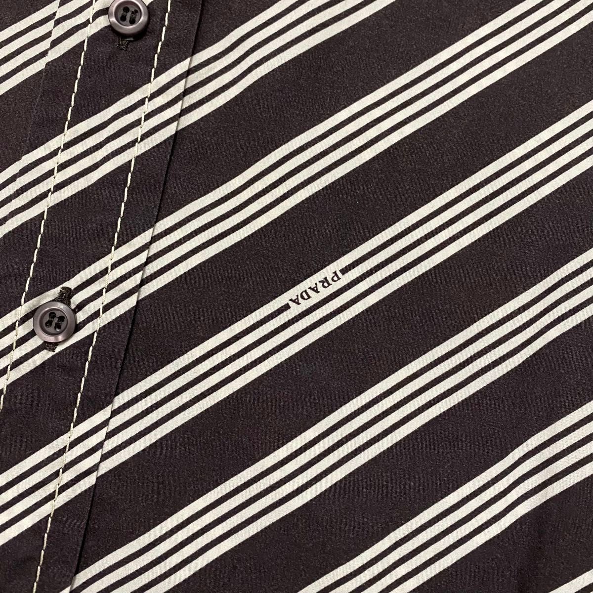 PRADA プラダ アーカイブ 15ss ステッチワーク 柄 長袖 ボタン PRADA プラダ アーカイブ 15ss ステッチワーク 柄 長袖 ボタン