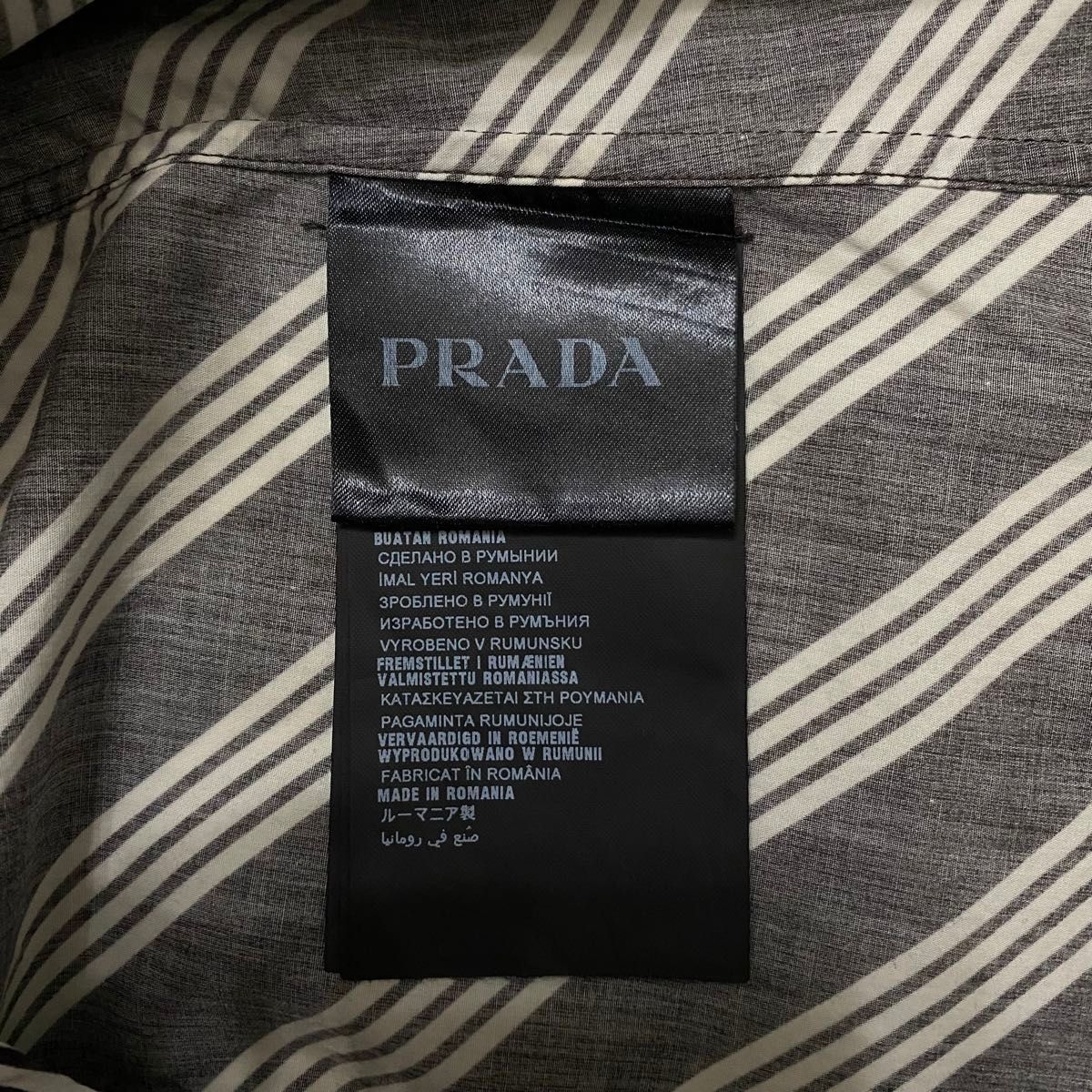 PRADA プラダ アーカイブ 15ss ステッチワーク 柄 長袖 ボタン PRADA プラダ アーカイブ 15ss ステッチワーク 柄 長袖 ボタン