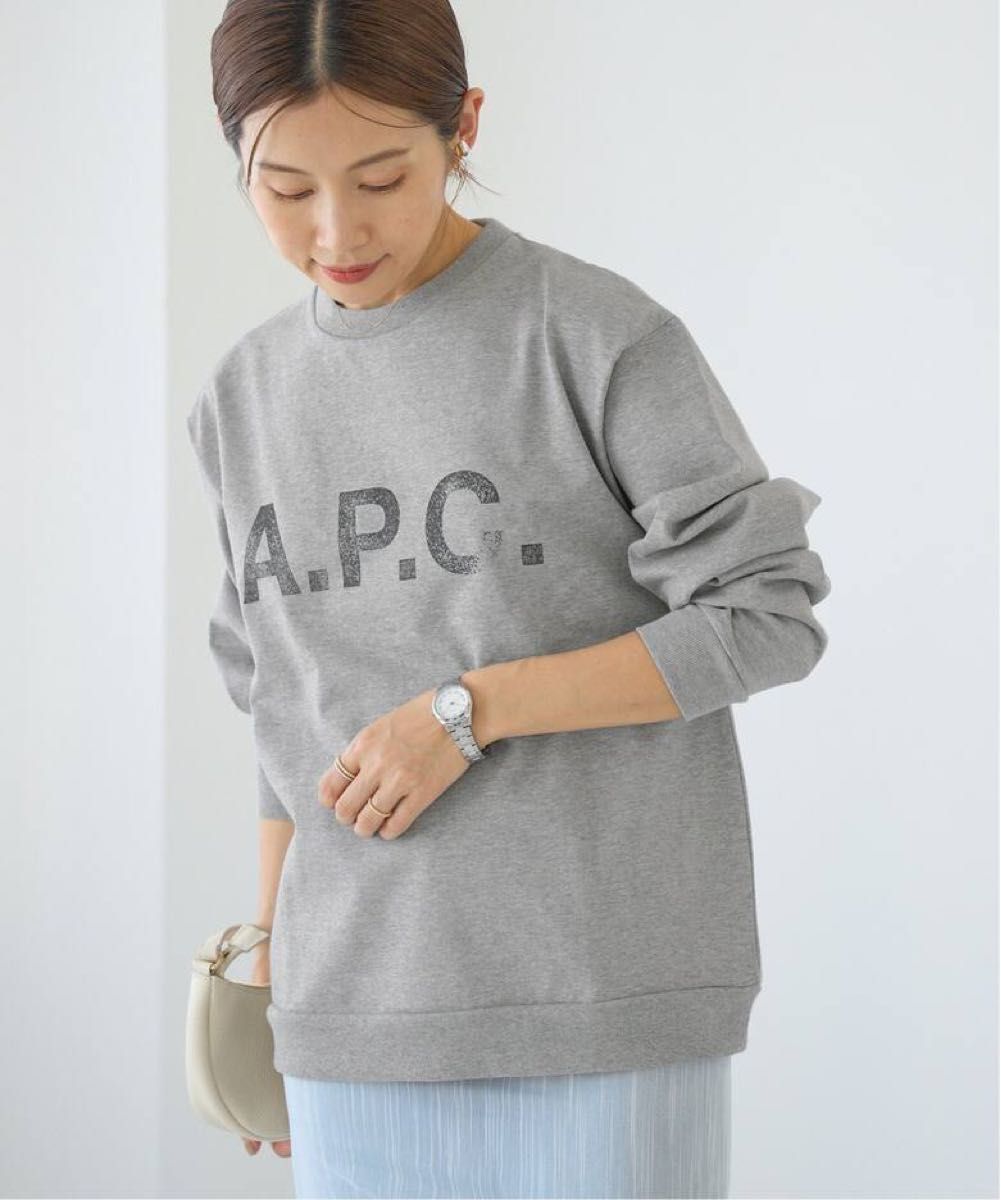 IENA A P C /アーペーセー 別注 ロゴプリント 裏毛ロング IENA A P C /アーペーセー 別注 ロゴプリント 裏毛ロング