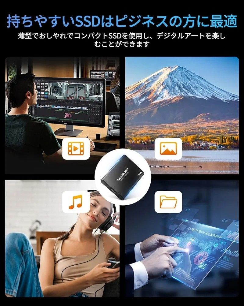 ポータブルSSD 30TB 外付けソリッドステートドライブ 高速転送 ポータブルSSD 30TB 外付けソリッドステートドライブ 高速転送