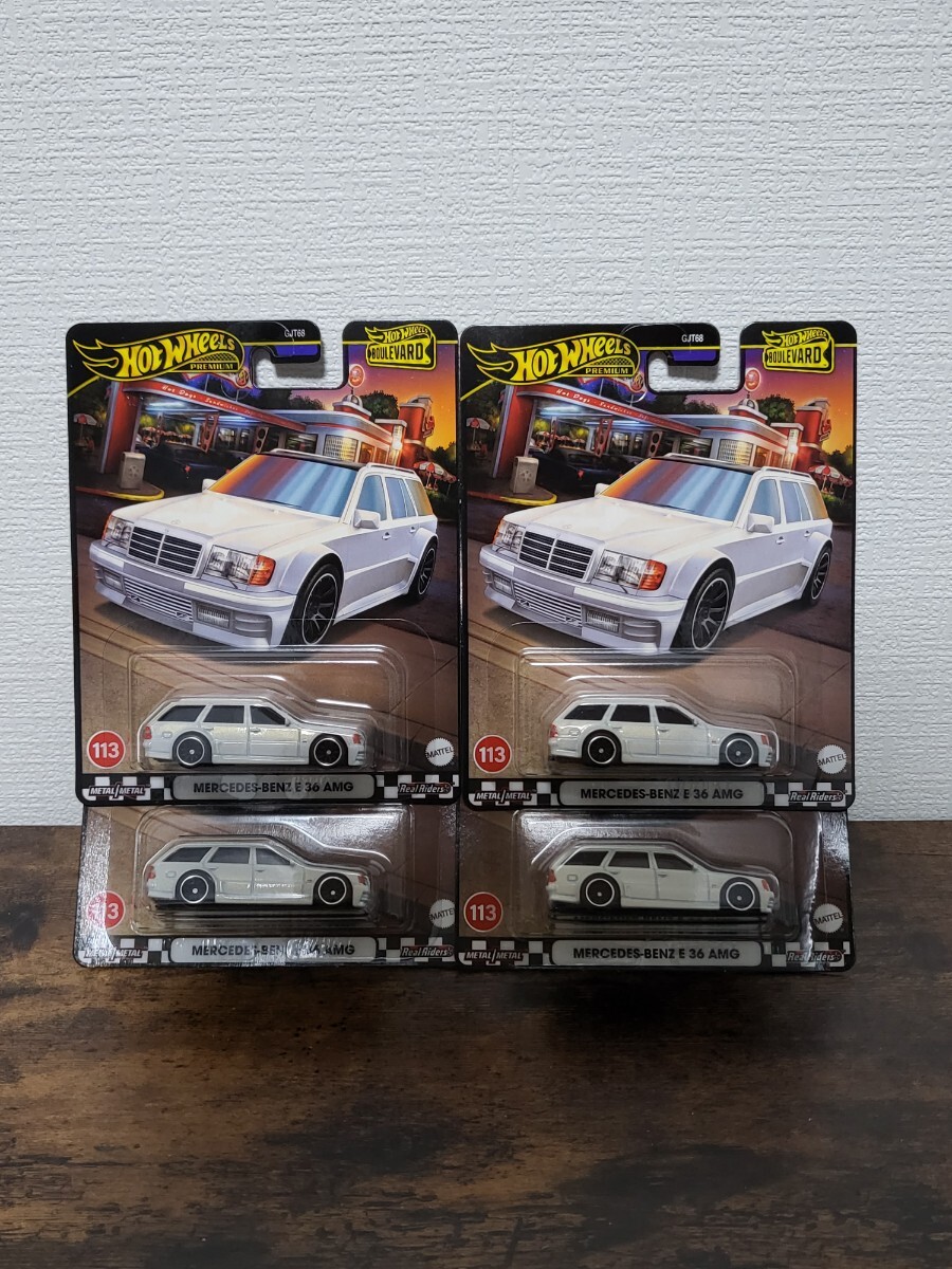 ★4台セット★ホットウィール Mercedes-Benz E 36 AMG メルセデスベンツ Boulevard ブールバード★未開封★Hot Wheels★