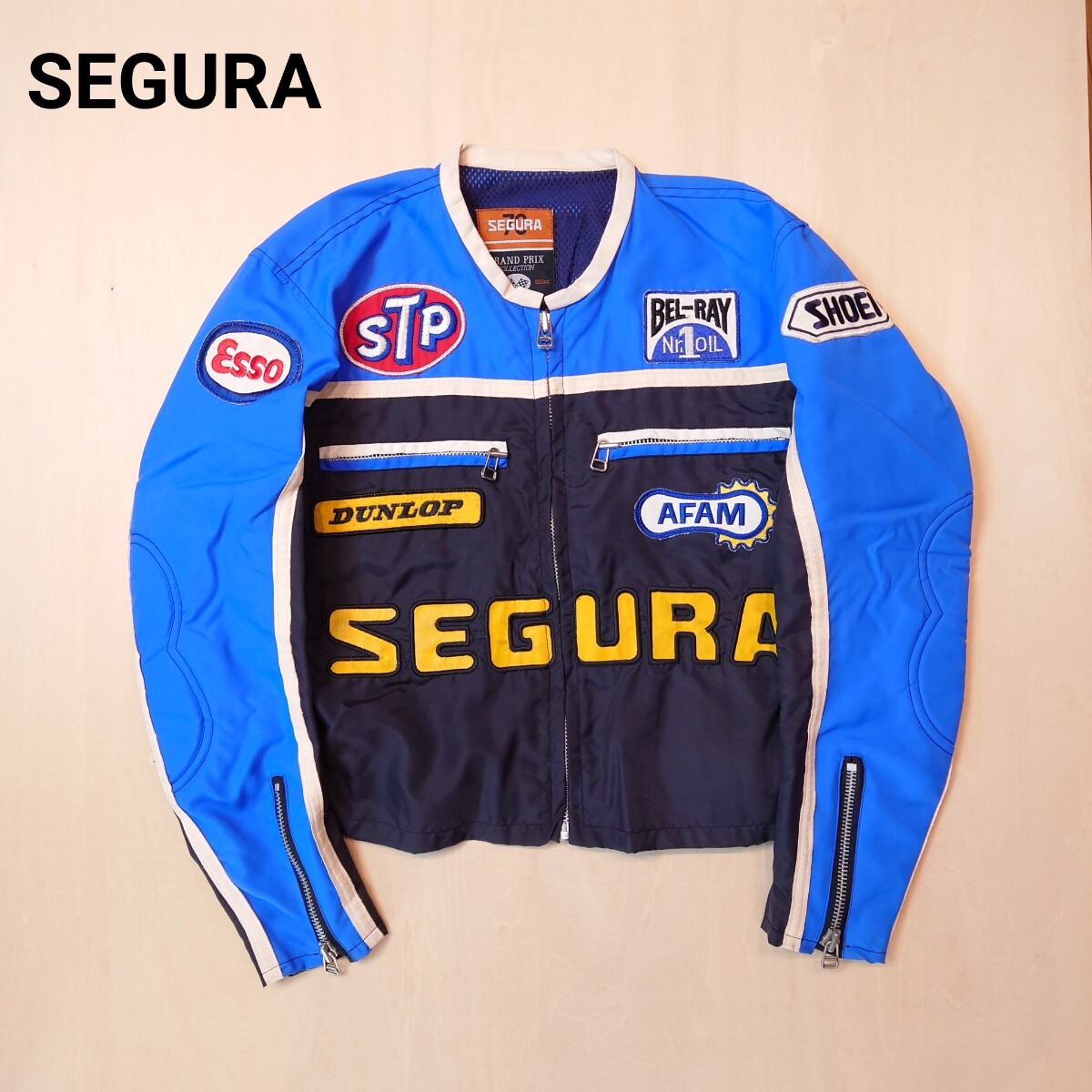 SEGURA レーシングジャケット ナイロン フランス製 セグーラ stp esso 2501