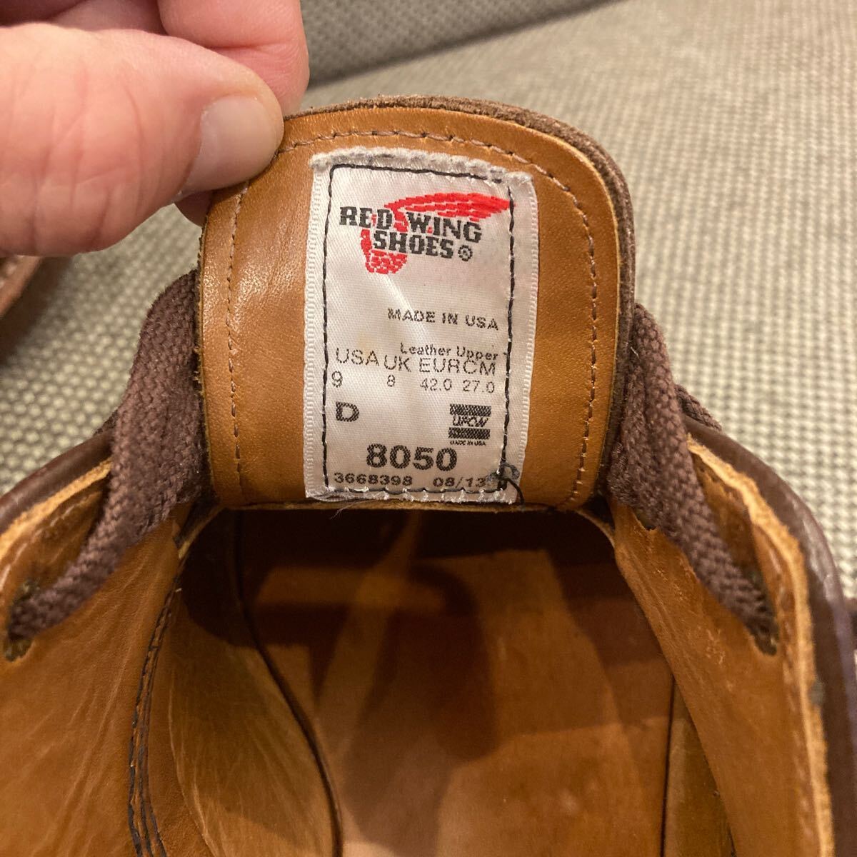 希少 極美品 RED WING 8050 FOREMAN OXFORD サイズ9D(27cm 希少 極美品 RED WING 8050 FOREMAN OXFORD サイズ9D(27cm