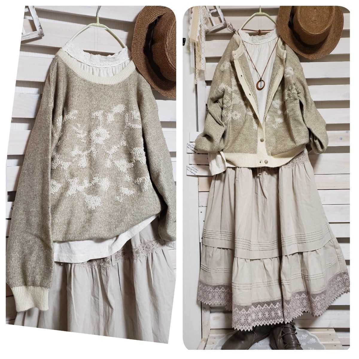 タグ付未使用 Sm2/サマンサモスモス 前後着2way もこもこ花柄 タグ付未使用 Sm2/サマンサモスモス 前後着2way もこもこ花柄