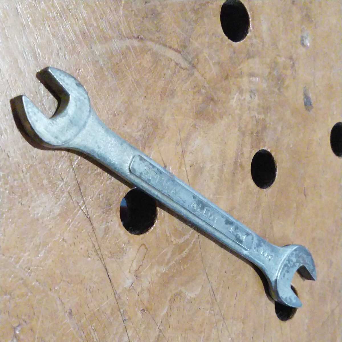  Toyota Motor loaded tool maintenance for tool combination wrench size inscription 8-10mm TOYOTA total length 121.5mm. back surface - SPECIAL ALLOY Japan