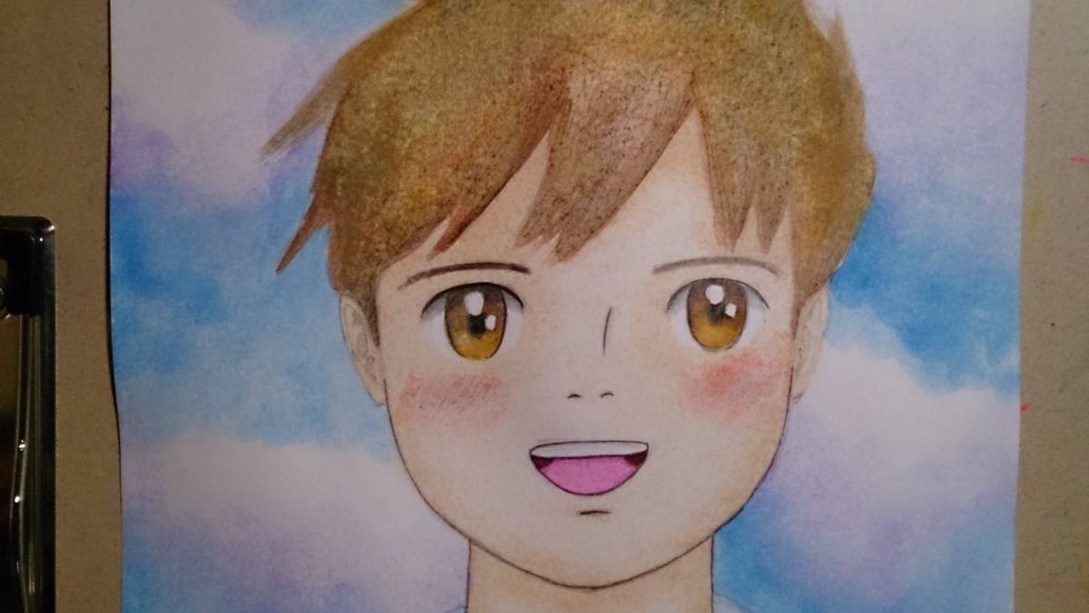B5サイズオリジナル手描きイラスト 笑顔は空のよう 代購幫 B5サイズオリジナル手描きイラスト 笑顔は空のよう 代購幫