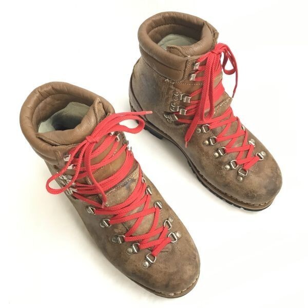 驚きの価格が実現! 70s-80s/西ドイツ製☆HOCHLAND☆本革/重登山靴/トレッキング/マウンテンブーツ【8.5/27.0-27.5/brown/茶】Leather/Boots/shoes◇bWB112-9 27.0cm