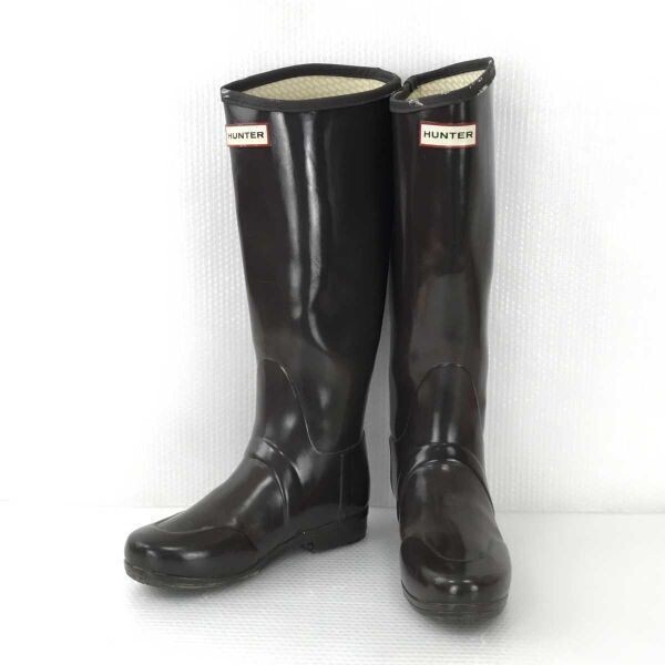 ハンター/HUNTER☆US5 EU36☆22.0~23.0cm☆レインブーツ☆茶☆ブラウン△8-23